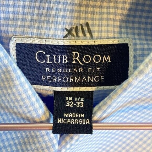 Club Room Mens Button Down Shirt Academia Career Dad Preppy Professional 16.5 - Picture 4 of 5